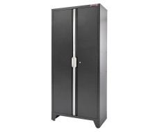 Werkstattschrank 91,5 x 46 x 200 cm hoch - Werkzeugschrank Metall - schwarz