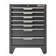 Werkzeugschrank aus Metall mit 7 Schubladen 68 x 46 x 91 cm - mattschwarz