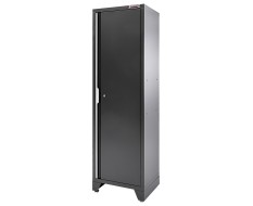 Werkstattschrank 60 x 46 x 200 cm hoch - Werkzeugschrank Metall - mattschwarz