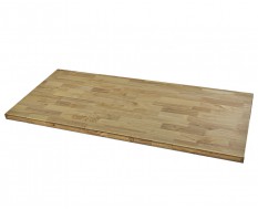 Hartholzplatte 136 x 61 x 3,8 cm. für schwarze Premium line  - Holzplatte - Hartholz Arbeitsplatte