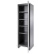 Werkzeugschrank Set - 264 cm Wandlänge, Hoher Schrank, 7 Schubladen, Metallarbeitsplatte  - Mattschwarz - 264x61x200 cm