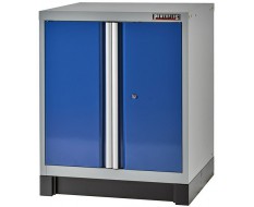 Werkzeugschrank mit 2 Türen Blau und Grau 72 x 57 x 90 cm