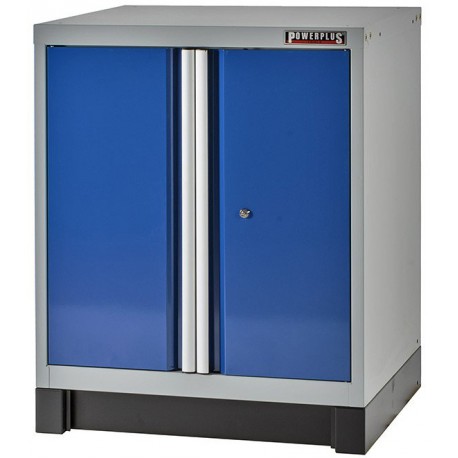 Werkzeugschrank mit 2 Türen Blau und Grau 72 x 57 x 90 cm