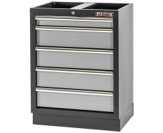 Werkzeugschrank aus Metall mit 5 Schubladen 68 x 46 x 91 cm