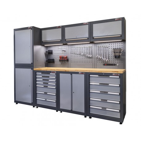 Werkstatteinrichtung Elite-Line - 278 cm Wandlänge - Werkzeugschrank Set