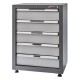 Werkbank Elite-Line 217 x 55,5 x 96 cm. mit 5 Schubladen und Hartholzplatte.